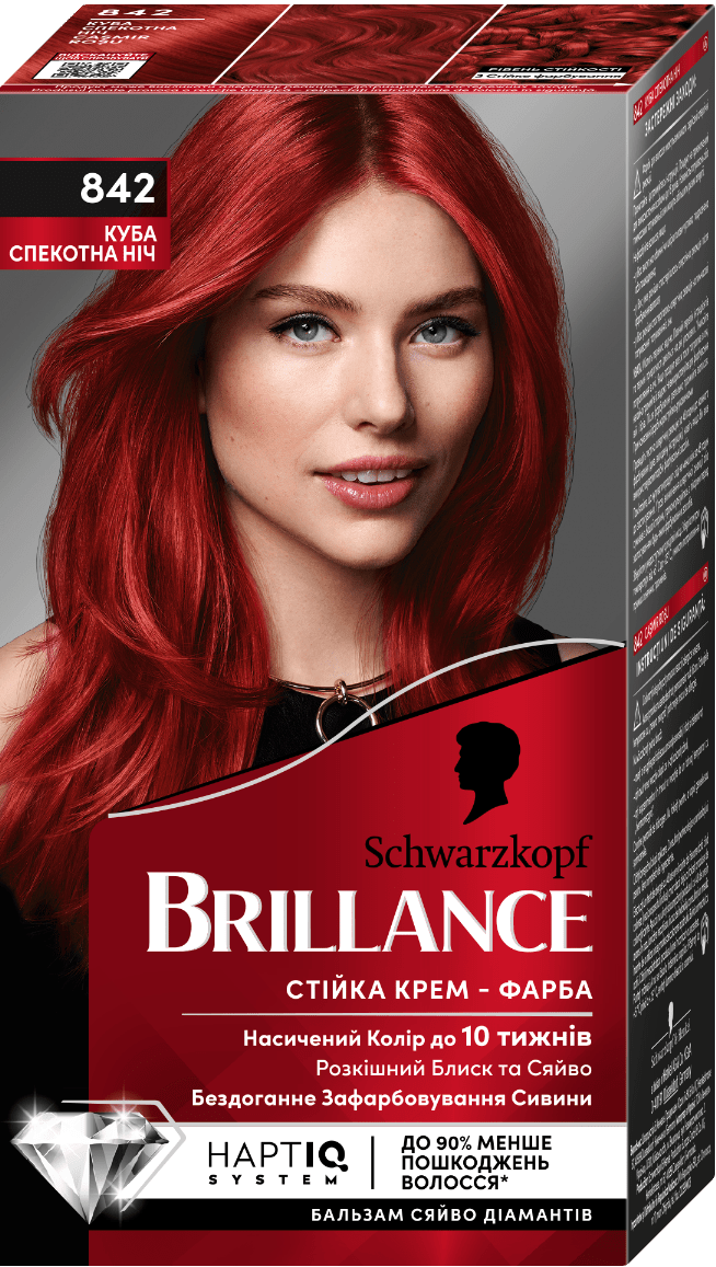 Крем-фарба для волосся Brillance № 842 Куба спекотна ніч