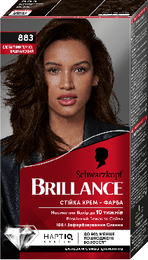 Крем-краска для волос Brillance № 883 темно-каштановый