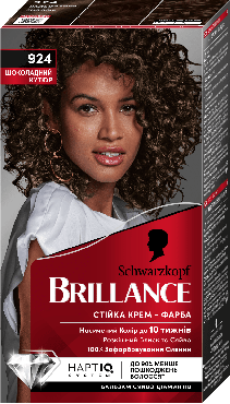 Крем-фарба для волосся Brillance №924 Шоколадний кутюр