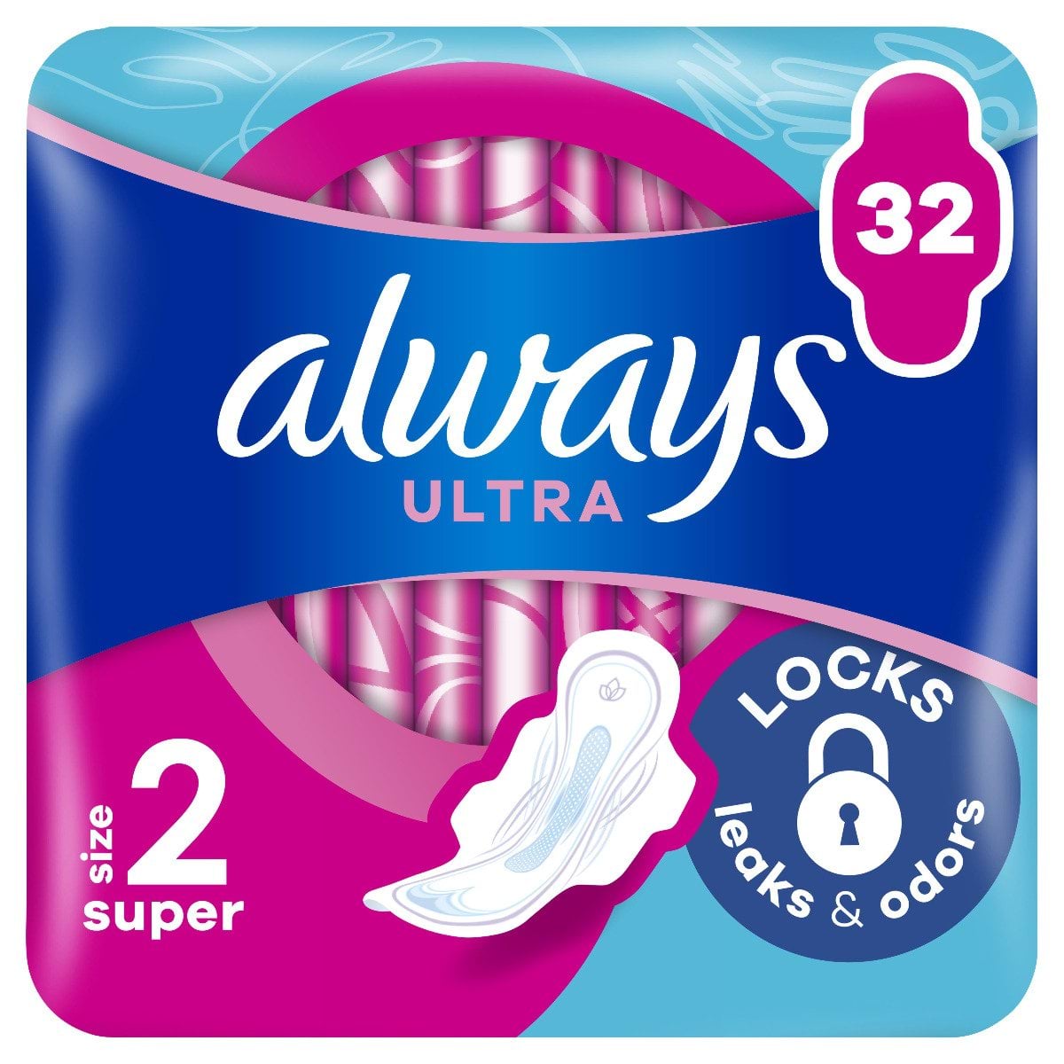 Гігієнічні прокладки Always Ultra Super Розмір 2, 32 шт.