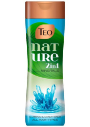 Teo NATURE шампунь для всіх типів волосся 2in1 MINERALS, 350мл