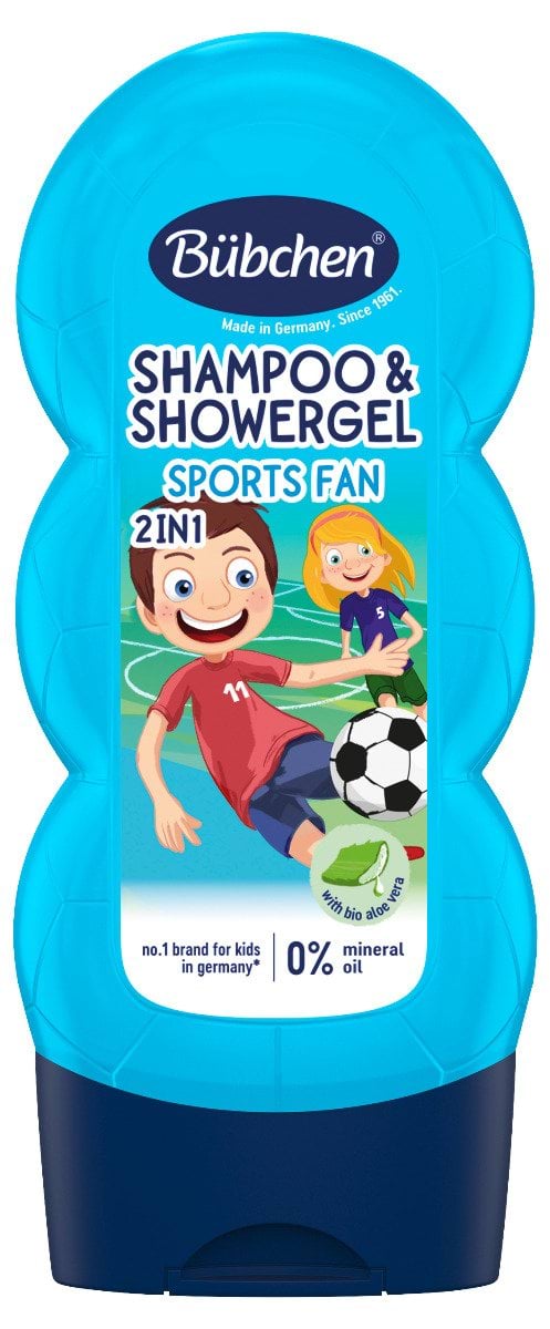 Дитячий шампунь і гель для душу 2 в 1 "Юний спортсмен" Bübchen 230 мл
