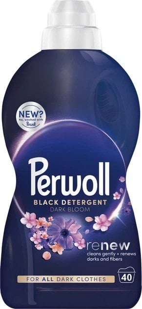 Гель для стирки Perwoll Dark Bloom Восстановление и аромат для темных вещей 40 циклов стирки 2 л