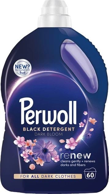 Гель для прання Perwoll Dark Bloom Відновлення та аромат для темних речей 60 циклів 3 л