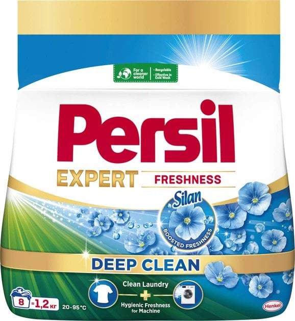Пральний порошок Persil Expert Deep Clean Свіжість від Silan 8 циклів прання 1.2 кг