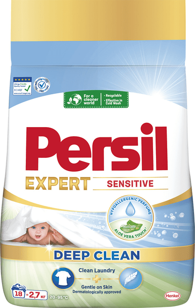 Пральний порошок Persil Expert Deep Clean Sensitive Автомат 2.7 кг