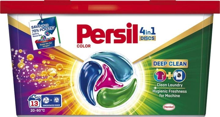 Диски для прання Persil Deep Clean Discs Color 4in1 13 шт по 16.5 г