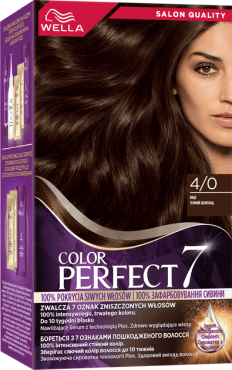 Крем-фарба для волосся WELLA Color Perfect 4/0 Темний шоколад