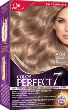 Крем-фарба для волосся WELLA Color Perfect 8/18 Сяючий світло-перламутровий блонд