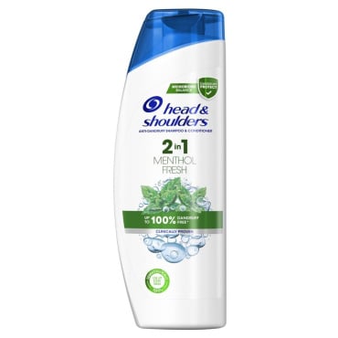 Шампунь проти лупи та бальзам-ополіскувач Head & Shoulders Свіжість Ментолу 2 В 1, 360 мл фото 1