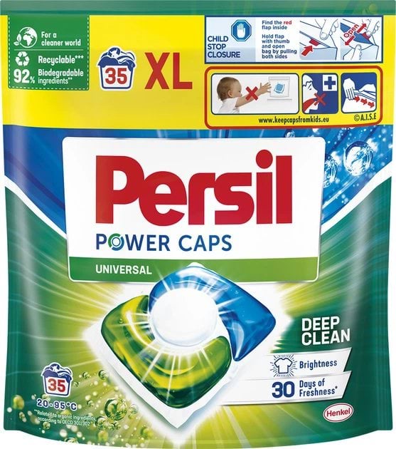 Капсули для прання Persil Power Caps Universal Deep Clean 35 шт.