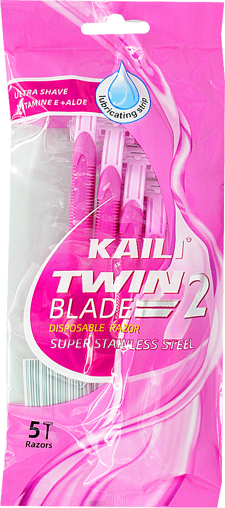 Станки женские Kaili одноразовые 2 лезвия, 5 шт