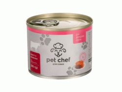 Паштет мясной Pet Chef с говядиной для взрослых собак, 200г
