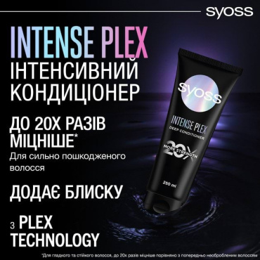 Кондиціонер для волосся інтенсивний Syoss Intense Plex 250 мл фото 4