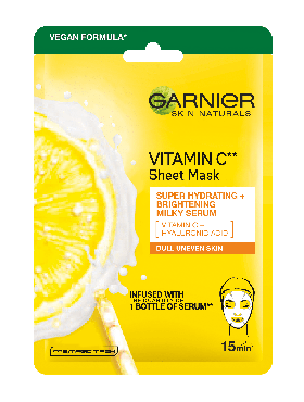 Маска для обличчя Garnier Skin nat.при нерівномірному тоні шкіри з вітаміном С, 1 шт