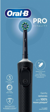 Электрическая зубная щетка Oral-B Vitality Pro Protect X Clean Черная фото 4