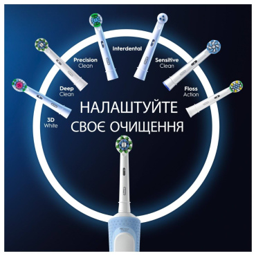 Електрична зубна щітка Oral-B Vitality Pro Protect X Clean Блакитна фото 2