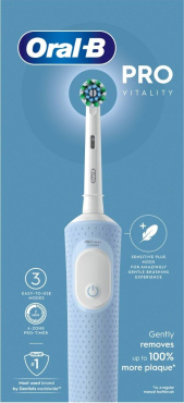 Електрична зубна щітка Oral-B Vitality Pro Protect X Clean Блакитна фото 4