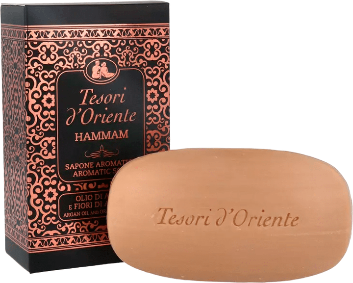 Крем-мило Tesori d'Oriente парфумоване Хаммам Олія Аргани та Апельсиновий цвіт 125 г