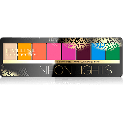 Тены для век Eveline Cosmetics Neon Lights серии Professional Eyeshadow Palette; 9,6 гp