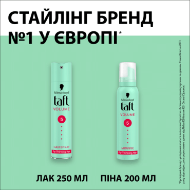 Лак для волосся Taft Volume для нормального та тонкого волосся 250 мл фото 5