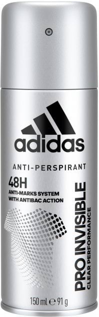 Дезодорант спрей Adidas Pro invisible, 150 мл