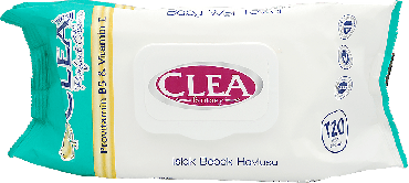 Clea BABY дитячі вологі серветки з клапаном, 120шт фото 1
