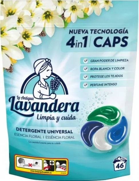 Капсули для прання Lavandera Flowers Universal 4 в 1 46 шт