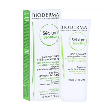 BIODERMA крем для лица успокаивающий для пробл.кожи Sensitive Sebium, 30мл