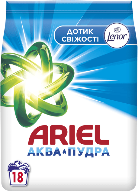 Пральний порошок Ariel Lenor Аква-Пудра Дотик свіжості 2.7 кг