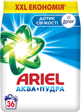 Пральний порошок Ariel Аква-Пудра Touch of Lenor 5.4 кг
