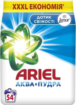Пральний порошок Ariel Аква-Пудра Дотик свіжості Lenor 8.1 кг