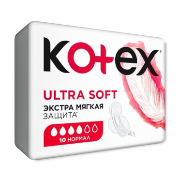 Гигиенические прокладки Кotex Ultra Soft Normal 10 шт фото 1