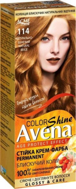 Стойкая крем-краска для волос Acme Avena Shine Color 114 Натурально-бежевый
