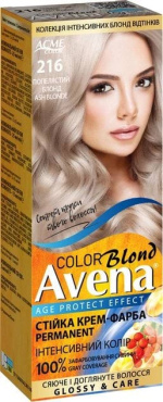 Стойкая крем-краска для волос Acme Avena Blond Color 216 Пепельный блонд