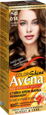 Стойкая крем-краска для волос Acme Avena Shine Color 014 Русый