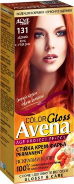 Стойкая крем-краска для волос Acme Avena Gloss Color 131 Медный шик