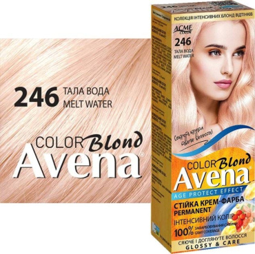 Стойкая крем-краска для волос Acme Avena Blond Color 246 Талая вода фото 1