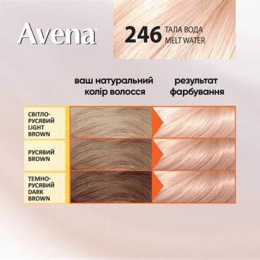 Стойкая крем-краска для волос Acme Avena Blond Color 246 Талая вода фото 3