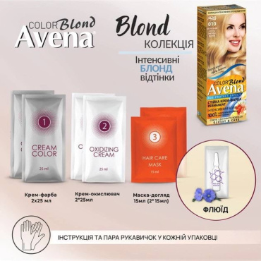 Стойкая крем-краска для волос Acme Avena Blond Color 012 Светло-русый фото 4