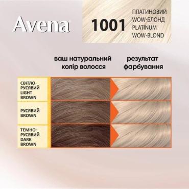Стойкая крем-краска для волос Acme Avena Wow Blond 1001 Платиновый WOW-блонд фото 3