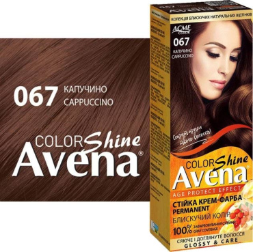 Стойкая крем-краска для волос Acme Avena Shine Color 067 Капучино фото 1
