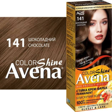 Стойкая крем-краска для волос Acme Avena Shine Color 141 Шоколадный фото 1