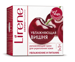 Увлажняюще-освежающий легкий крем для лица Lirene Увлажнение и Питание Вишня и Лимон 50 мл