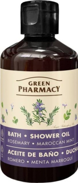 Олія для ванни та душу Green Pharmacy розмарин і марокканська м'ята 250 мл