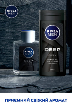 Nivea набір Men Deep Control (лосьйон після гоління, 100 мл+гель для душу, 250 мл) фото 5