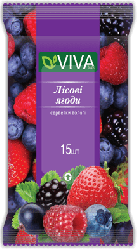 VIVAfruts салфетки влажные Лесные ягоды, 15шт