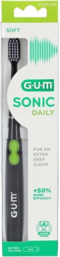 Зубна щітка GUM Sonic Daily чорна