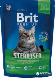 Brit Premium корм сухой для стерилизованных кошек с курицей, 300 г