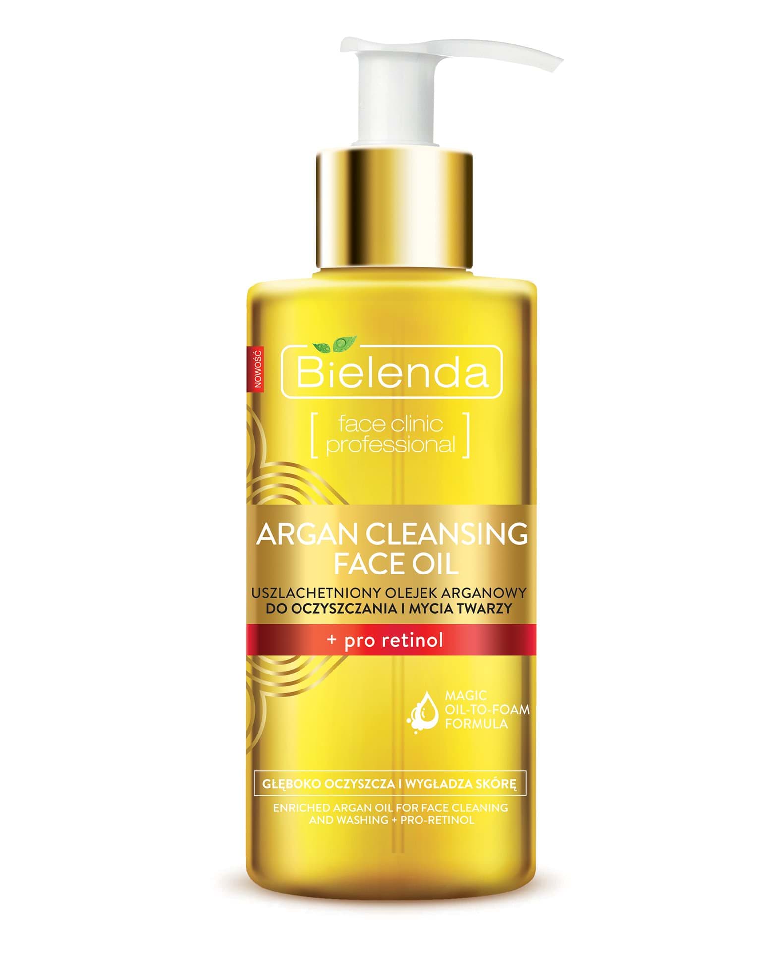 Масло для умывания Bielenda гидрофильное с про-ретинолом Argan Skin Сlinic Рrofessional, 140мл